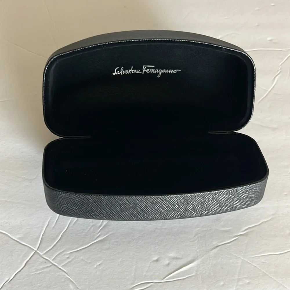 Salvatore Ferragamo Black Glasses Case
